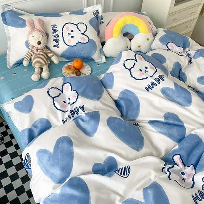 Conjunto de Roupa de Cama Desenho Animado Infantil: Solteiro, Casal e Queen Size - Loja Universo 4V