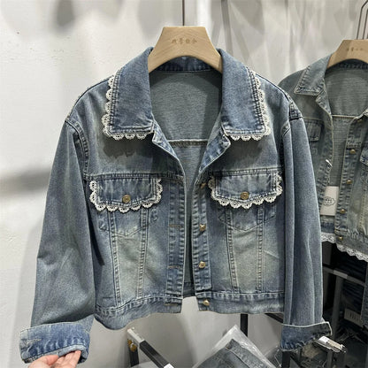 Jaqueta Feminina Jeans – Estilo Clássico com Toque Coreano e Caimento Solto