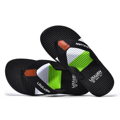 Chinelos Masculinos Moda Praia: Conforto e Respirabilidade para o Ar Livre - Loja Universo 4V