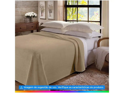 Cobertores de casal Jolitex Unicolor em poliéster