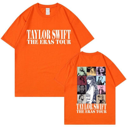 Camiseta Manga Curta Turnê Mundial Taylor Swift: Estilo Unissex para Fãs - Loja Universo 4V