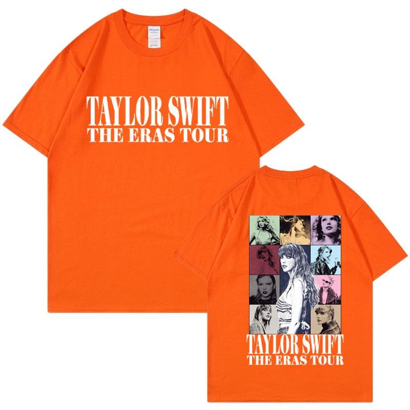 Camiseta Manga Curta Turnê Mundial Taylor Swift: Estilo Unissex para Fãs