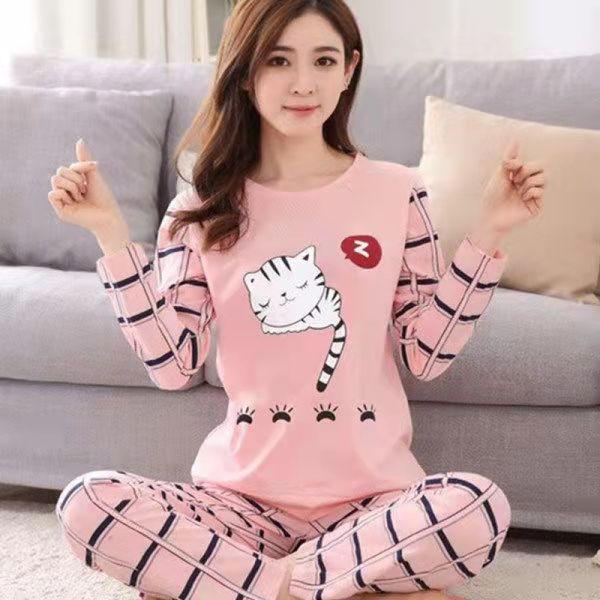 Novo Pijama Feminino de Outono e Inverno: Manga Longa para Conforto e Estilo na Estação Mais Fria