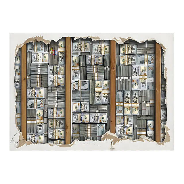 Tudo o que precisamos é dinheiro (LOVE), pôsteres de texto de amor, dólar, pintura em tela.