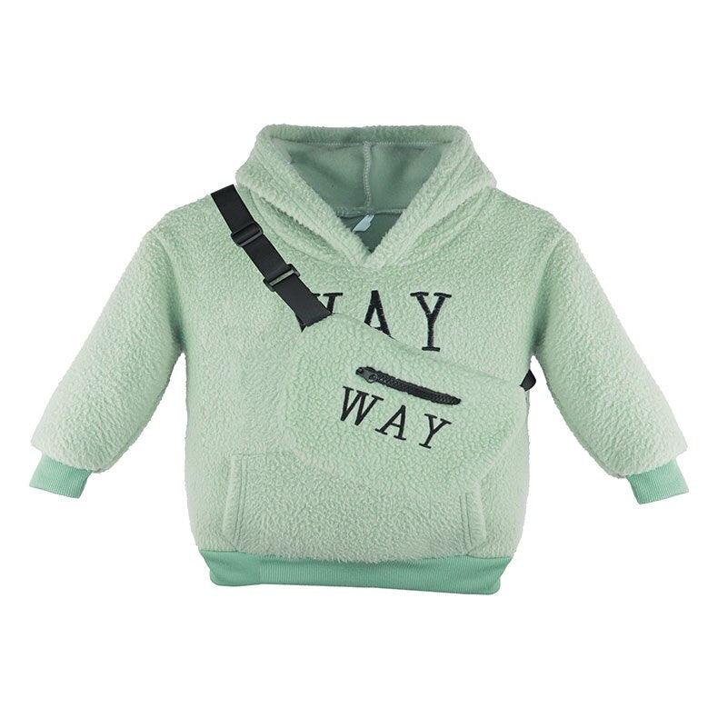 Moletom de Inverno com Capuz para Meninos e Meninas: Conforto e Estilo com Lã Grosso - Loja Universo 4V