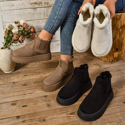 Bota Feminina Forrada de Pelúcia – Conforto e Estilo para o Outono/Inverno 2025