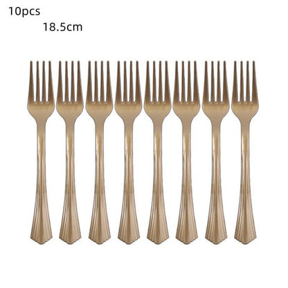 Kit Festa com Toalha de Mesa, Pratos, Copos e Talheres Descartáveis: Conveniência para suas Celebrações - Loja Universo 4V