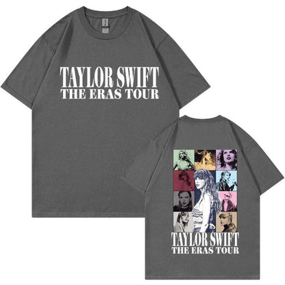 Camiseta Manga Curta Turnê Mundial Taylor Swift: Estilo Unissex para Fãs - Loja Universo 4V