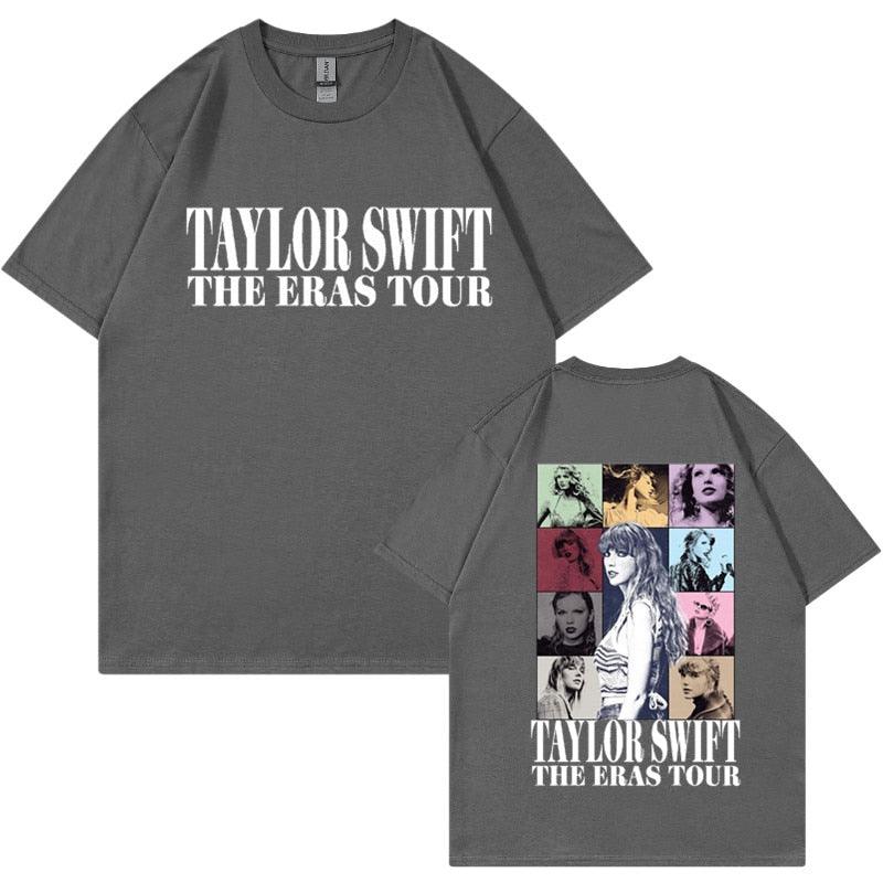 Camiseta Manga Curta Turnê Mundial Taylor Swift: Estilo Unissex para Fãs