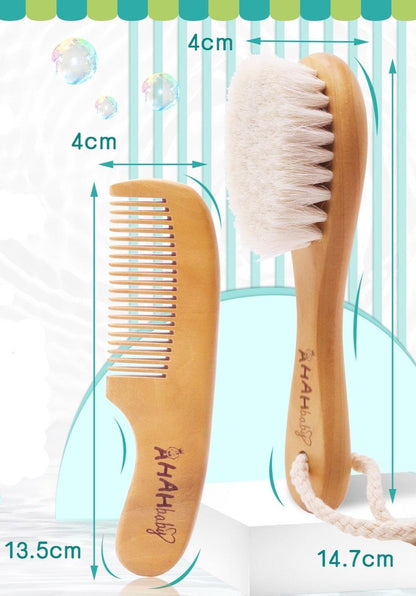 Conjunto de Escova e Pente de Bebê para Banho: Cuidado Delicado desde o Primeiro Banho - Loja Universo 4V