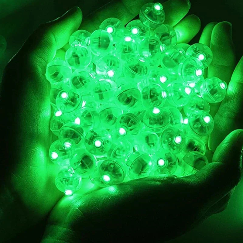 Kit com até 100 Mini Luzes de LED - Ideal para Balões, Lanternas e Decorações Festivas