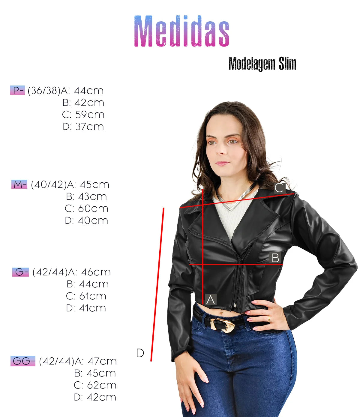 Jaqueta Feminina Slim de Courino Pixel – Estilo Sofisticado com Toque Moderno