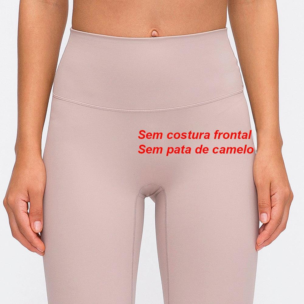 Calças Leggings Femininas À Prova De Agachamento Sem Costura Para Esportes Fitness - Loja Universo 4V