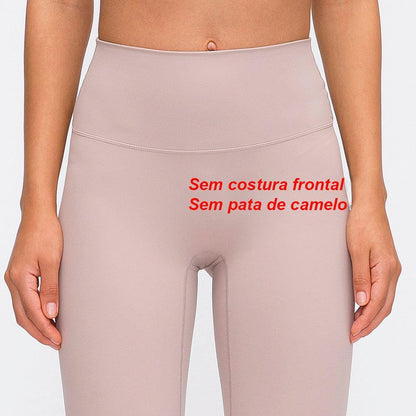 Calças Leggings Femininas À Prova De Agachamento Sem Costura Para Esportes Fitness - Loja Universo 4V