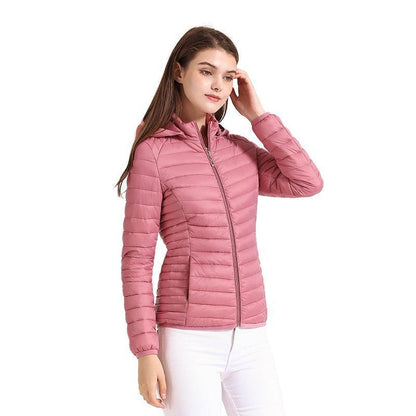 Jaqueta Puffer com Capuz para Mulheres: Conforto e Estilo em um Casaco Acolchoado - Loja Universo 4V