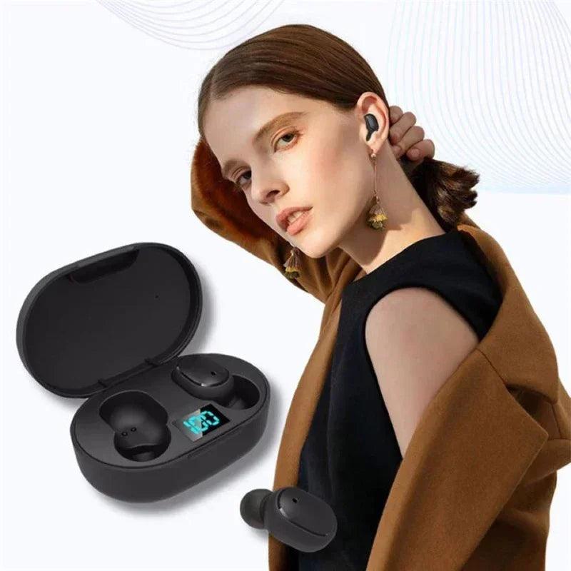 E6S Wireless Bluetooth Fone de Ouvido com Microfone