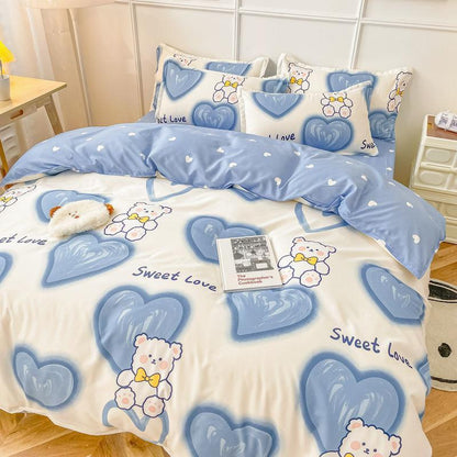 Conjunto de Roupa de Cama Desenho Animado Infantil: Solteiro, Casal e Queen Size - Loja Universo 4V