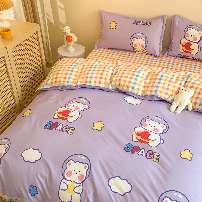 Conjunto de Roupa de Cama Desenho Animado Infantil: Solteiro, Casal e Queen Size