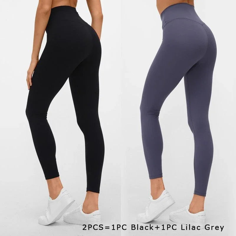 Calças Leggings Femininas À Prova De Agachamento Sem Costura Para Esportes Fitness - Loja Universo 4V