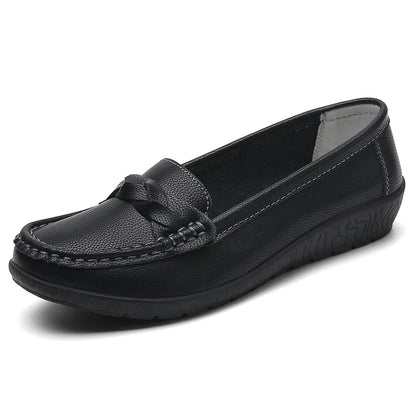 Mocassim Feminino de Couro Legítimo