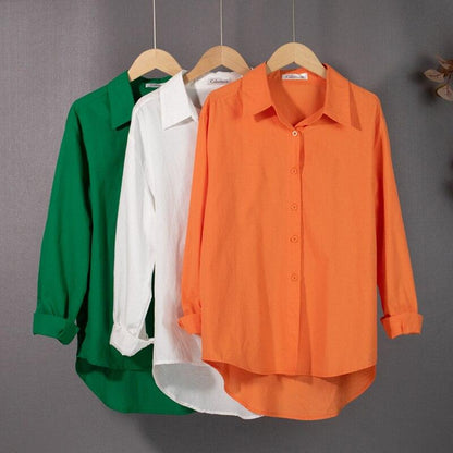 Camisas Vintage Femininas em Algodão e Linho: Elegância Retrô para 2024 - Loja Universo 4V