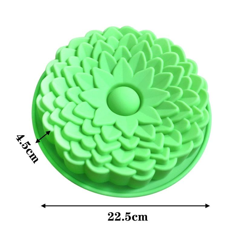 Assadeira de Silicone Molde de Bolo Antiaderente Design em Espiral