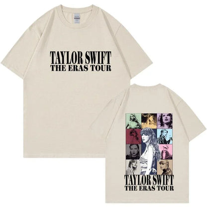Camiseta Manga Curta Turnê Mundial Taylor Swift: Estilo Unissex para Fãs - Loja Universo 4V