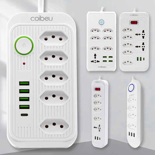 Extensão Elétrica com Entradas USB – Filtro de Linha 10A Bivolt 100-220V