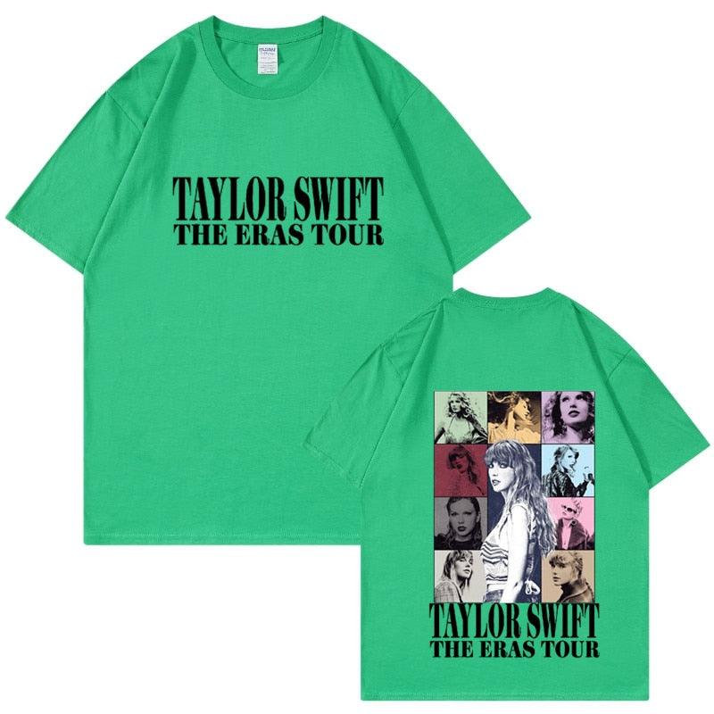 Camiseta Manga Curta Turnê Mundial Taylor Swift: Estilo Unissex para Fãs