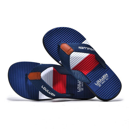 Chinelos Masculinos Moda Praia: Conforto e Respirabilidade para o Ar Livre - Loja Universo 4V