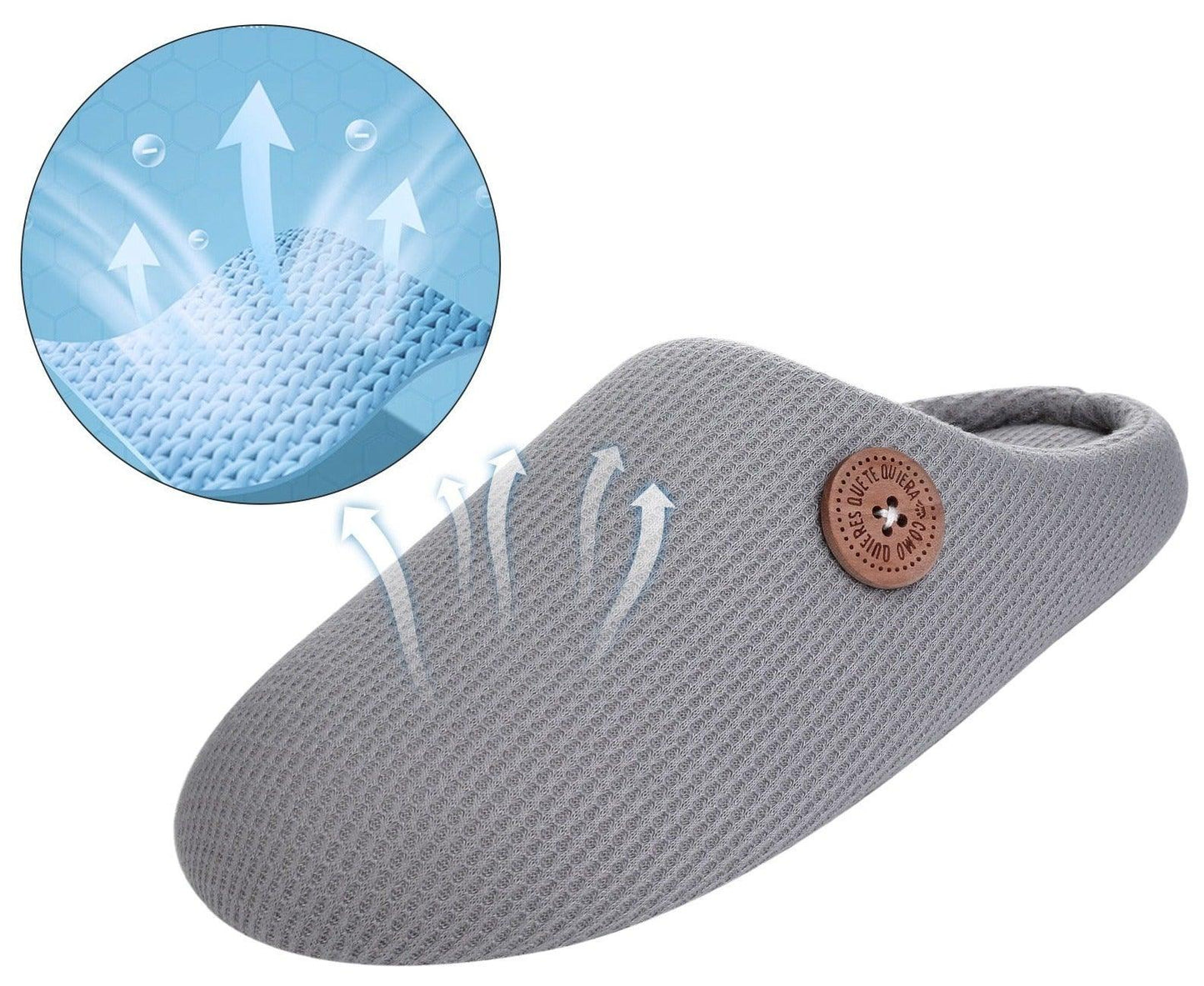 Chinelos Quentes de Algodão para Inverno: Conforto e Segurança para Todos - Loja Universo 4V