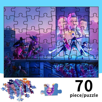 Quebra-Cabeça KPOP Demon Hunters – 70 Peças