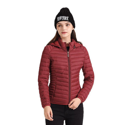 Jaqueta Puffer com Capuz para Mulheres: Conforto e Estilo em um Casaco Acolchoado - Loja Universo 4V