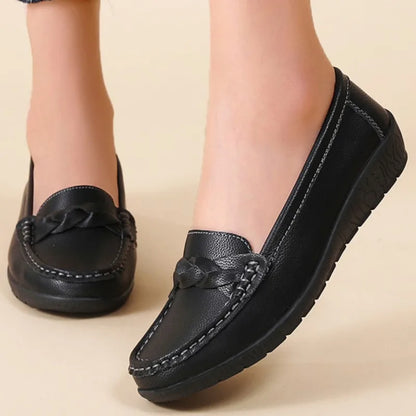 Mocassim Feminino de Couro Legítimo