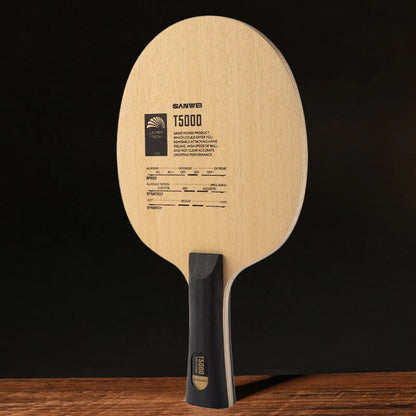 Raquete de Tênis de Mesa SANWEI T5000 CARBON (5+2 Carbono) T-5000