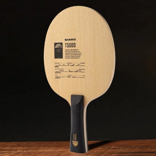 Raquete de Tênis de Mesa SANWEI T5000 CARBON (5+2 Carbono) T-5000