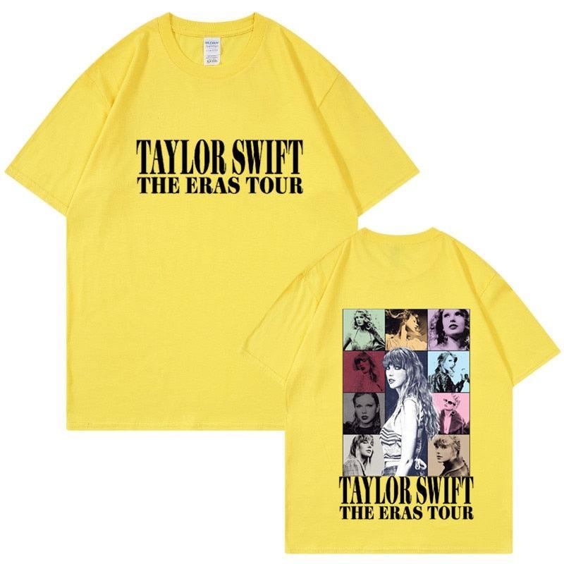Camiseta Manga Curta Turnê Mundial Taylor Swift: Estilo Unissex para Fãs - Loja Universo 4V