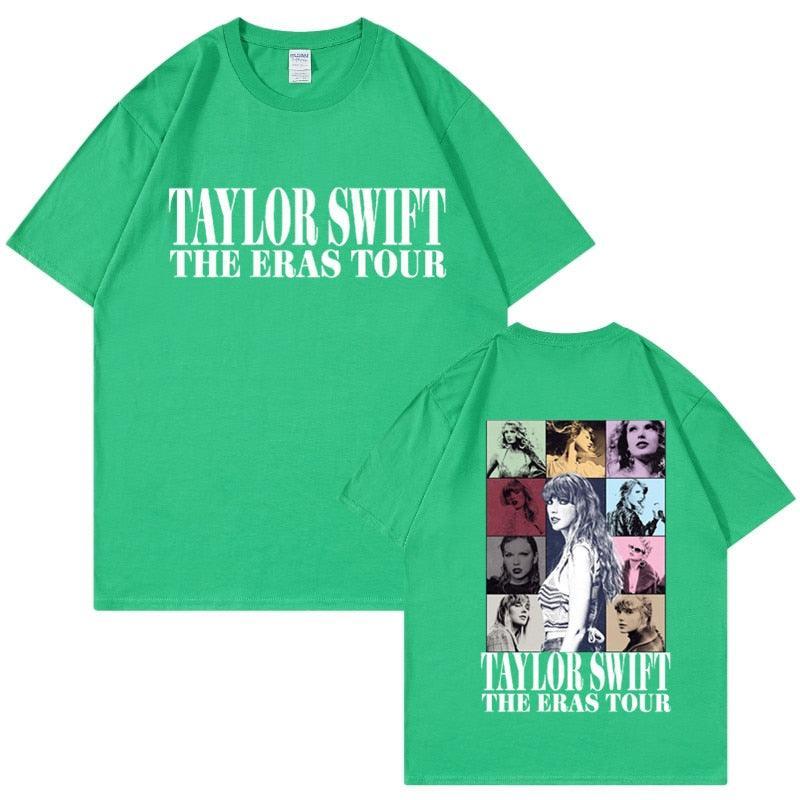 Camiseta Manga Curta Turnê Mundial Taylor Swift: Estilo Unissex para Fãs - Loja Universo 4V