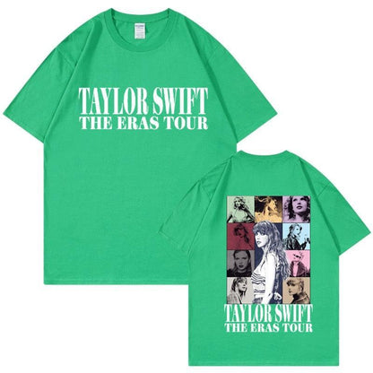 Camiseta Manga Curta Turnê Mundial Taylor Swift: Estilo Unissex para Fãs - Loja Universo 4V