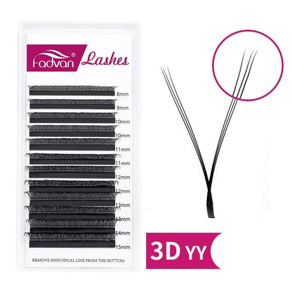 Extensão de Cílios em Forma YY: Volume 2D/3D para um Olhar Deslumbrante - Loja Universo 4V