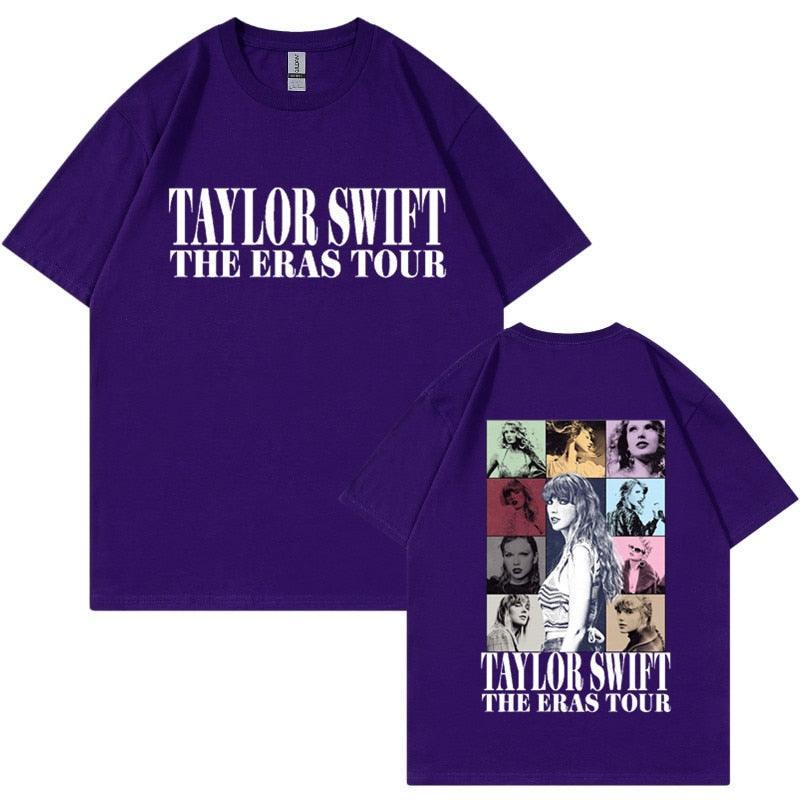 Camiseta Manga Curta Turnê Mundial Taylor Swift: Estilo Unissex para Fãs - Loja Universo 4V