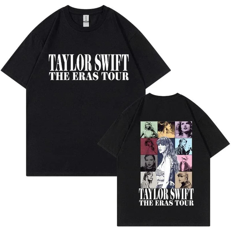 Camiseta Manga Curta Turnê Mundial Taylor Swift: Estilo Unissex para Fãs - Loja Universo 4V