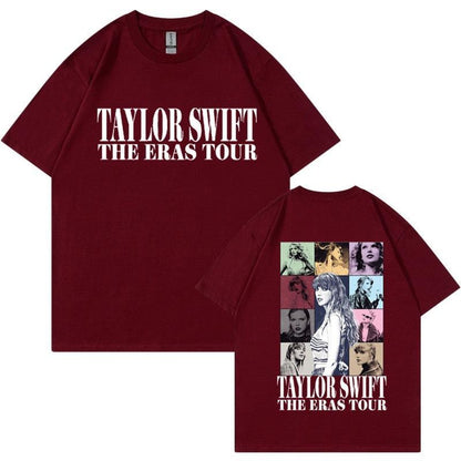 Camiseta Manga Curta Turnê Mundial Taylor Swift: Estilo Unissex para Fãs - Loja Universo 4V