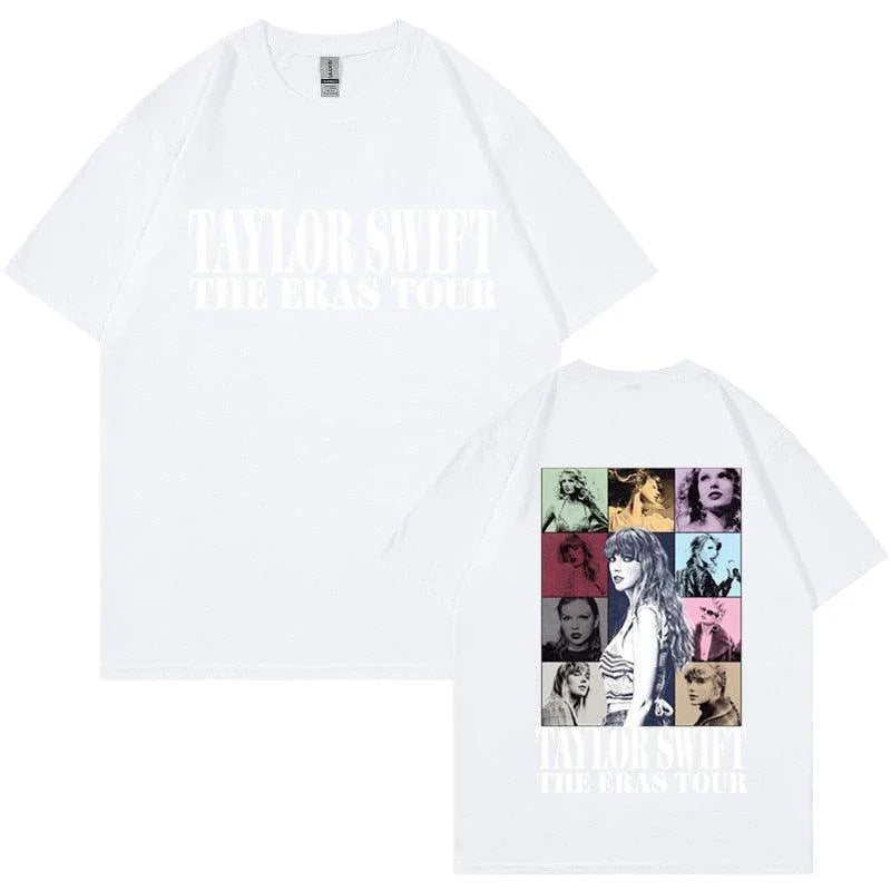 Camiseta Manga Curta Turnê Mundial Taylor Swift: Estilo Unissex para Fãs - Loja Universo 4V