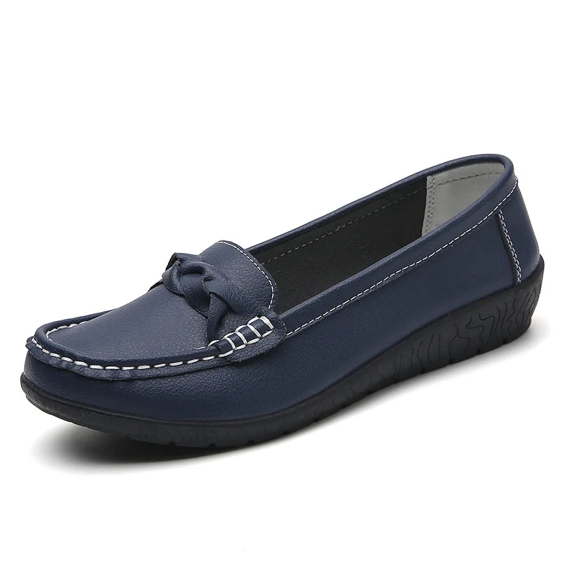 Mocassim Feminino de Couro Legítimo