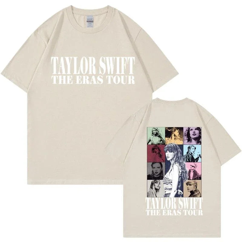Camiseta Manga Curta Turnê Mundial Taylor Swift: Estilo Unissex para Fãs - Loja Universo 4V