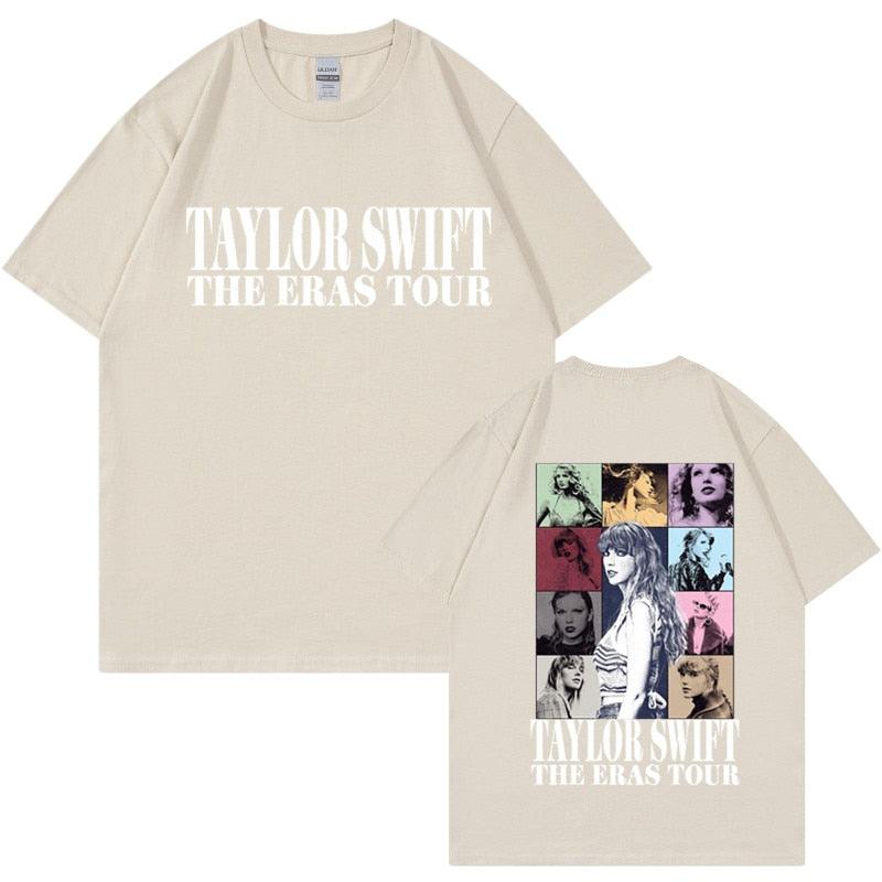 Camiseta Manga Curta Turnê Mundial Taylor Swift: Estilo Unissex para Fãs