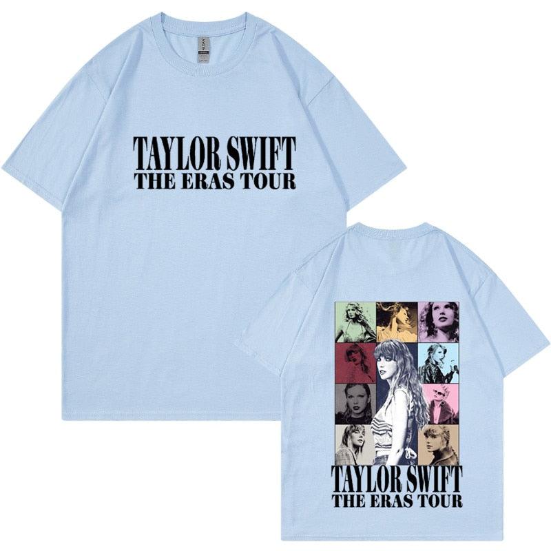 Camiseta Manga Curta Turnê Mundial Taylor Swift: Estilo Unissex para Fãs