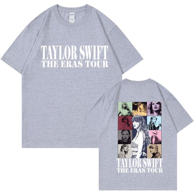 Camiseta Manga Curta Turnê Mundial Taylor Swift: Estilo Unissex para Fãs