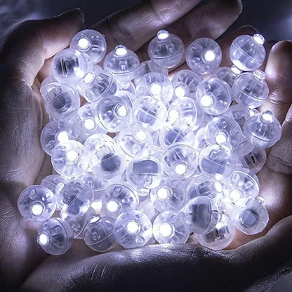 Kit com até 100 Mini Luzes de LED - Ideal para Balões, Lanternas e Decorações Festivas